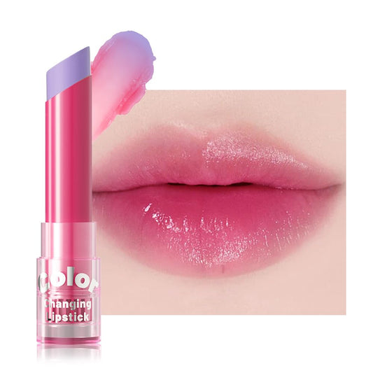 BINGBRUSH Color Changing Lipstick Set, PH Mood Peach Lip Balm and Gloss, Long Lasting Tinted Lip Stain (05# Lavender Bloom, 1 Count (Pack of 1))