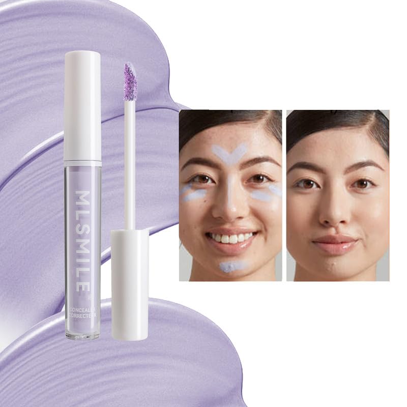 Lavender Flawless Liquid Foundation, HD Studio Skin Flawless Neutralizes Makeup Base, Natural Coverage, Waterproof, Lightweight, Conceals, Unwanted Yellow Tones Dullness, or Sallowness, 02