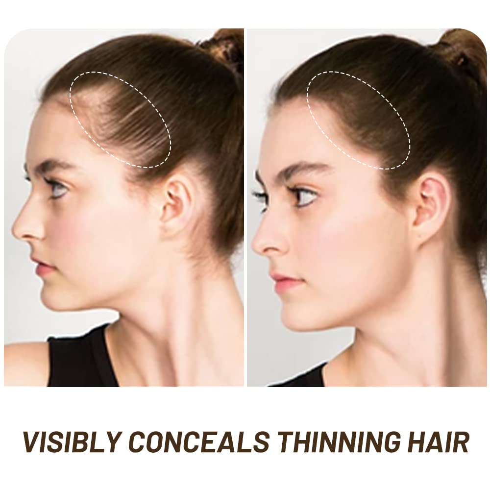 Root Touch Up Powder, Instantly Gray Root Cover Up Hairline Powder, Hair Concealer for Women and Men (A-Light Coffee, 2PC)