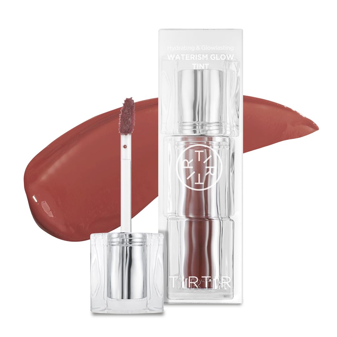 TIRTIR Waterism Tinted Lip Gloss #05 Scotch Shot, 0.14 Fl Oz – Kiss Ready Lipgloss, 12H Long Lasting Non Sticky Natural Tinted Glow Korean Multiuse Cheek and Lip Tint for Women gift