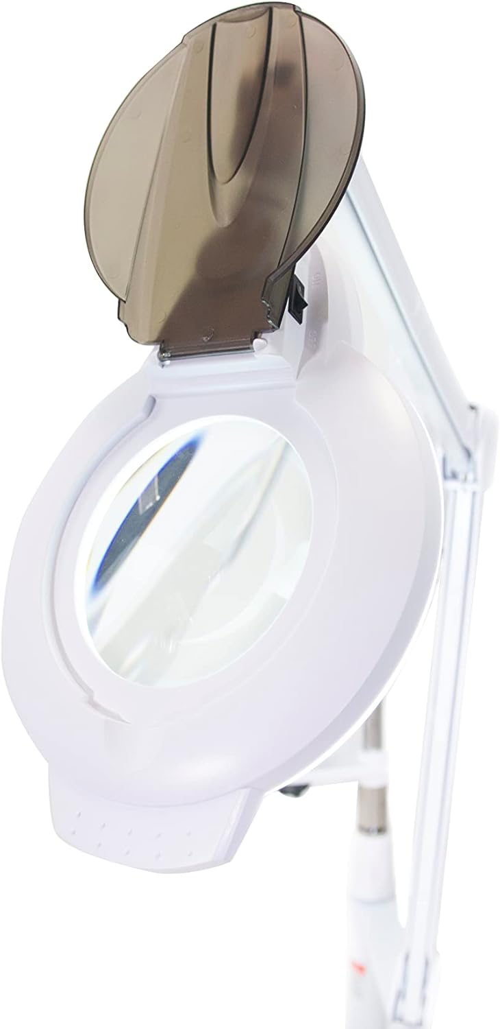 Facial Ozone Steamer 4 in 1 with Magnifying LED Light, High Frequency and Galvanic Aroma Therapy by SKINACT