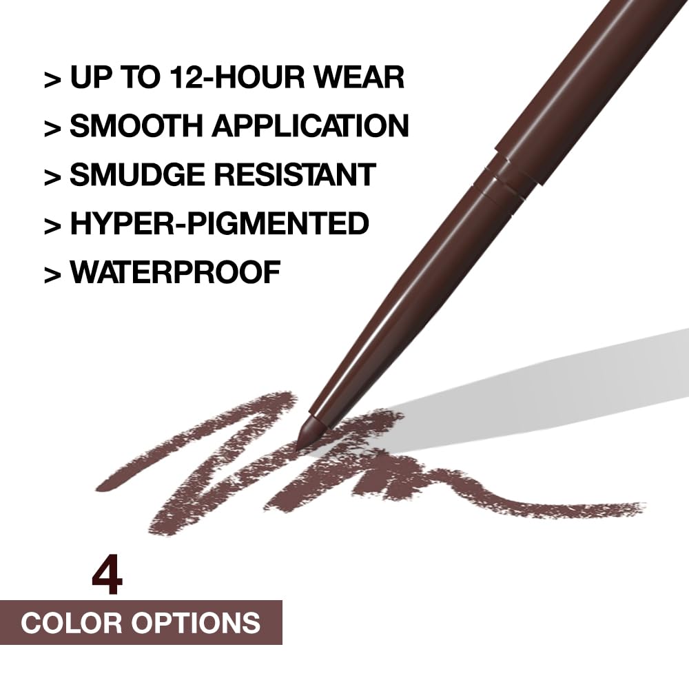evpct Brown Eyeliner Pencils for Eyes, Brown Colored Eye Liner Pencil Makeup Waterproof Smudge Proof, Colored Gel Waterline Eyeliner Liquid, Face Eye Paint Stick Lipstick Pen Halloween Makeup