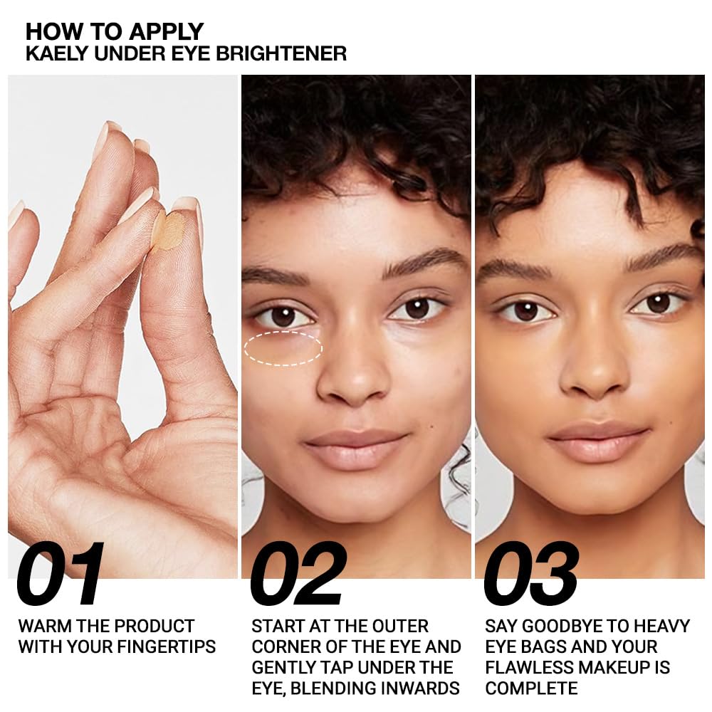 evpct under Eye Brightener, Nourishing Luminous under Eye Concealer Color Corrector for Dark Circles, Waterproof Naturactor Concealer Pot make up for face Eye Ring corrector de ojeras, 02# Warm Nude