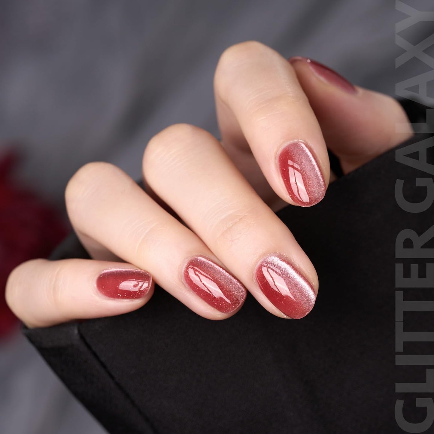 GAOY Glitter Galaxy Cat Eye Gel Nail Polish Set with Magnet for Holographic Cat Eye, Salon Gel Manicure and Nail Art DIY at Home, Gift for Women