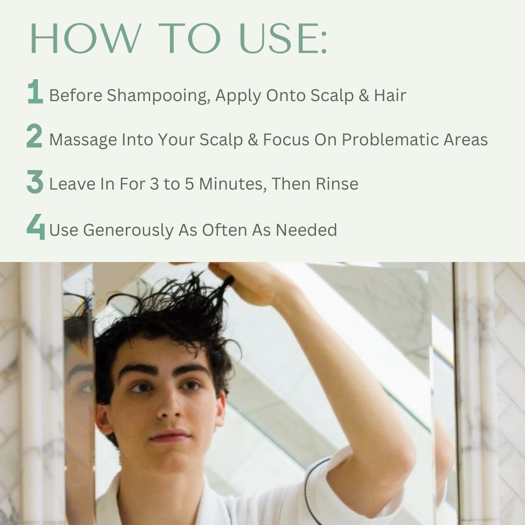 Yobee Restorative Scalp Mask - Dry Scalp Treatment Hair Mask - Probiotic Extracts, Organic Honey, Turmeric, Vitamin B12 - Natural Dry, Itchy, Sensitive Scalp and Dandruff Relief - for Adults, 4 fl oz