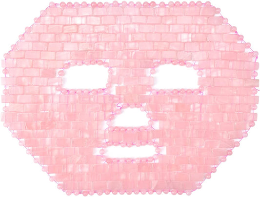 Rose Quartz Mask｜100% All Natural Jade Face Mask｜Diminish Puffiness｜Soothe Eye Fatigue｜Dark Circles Face Caring