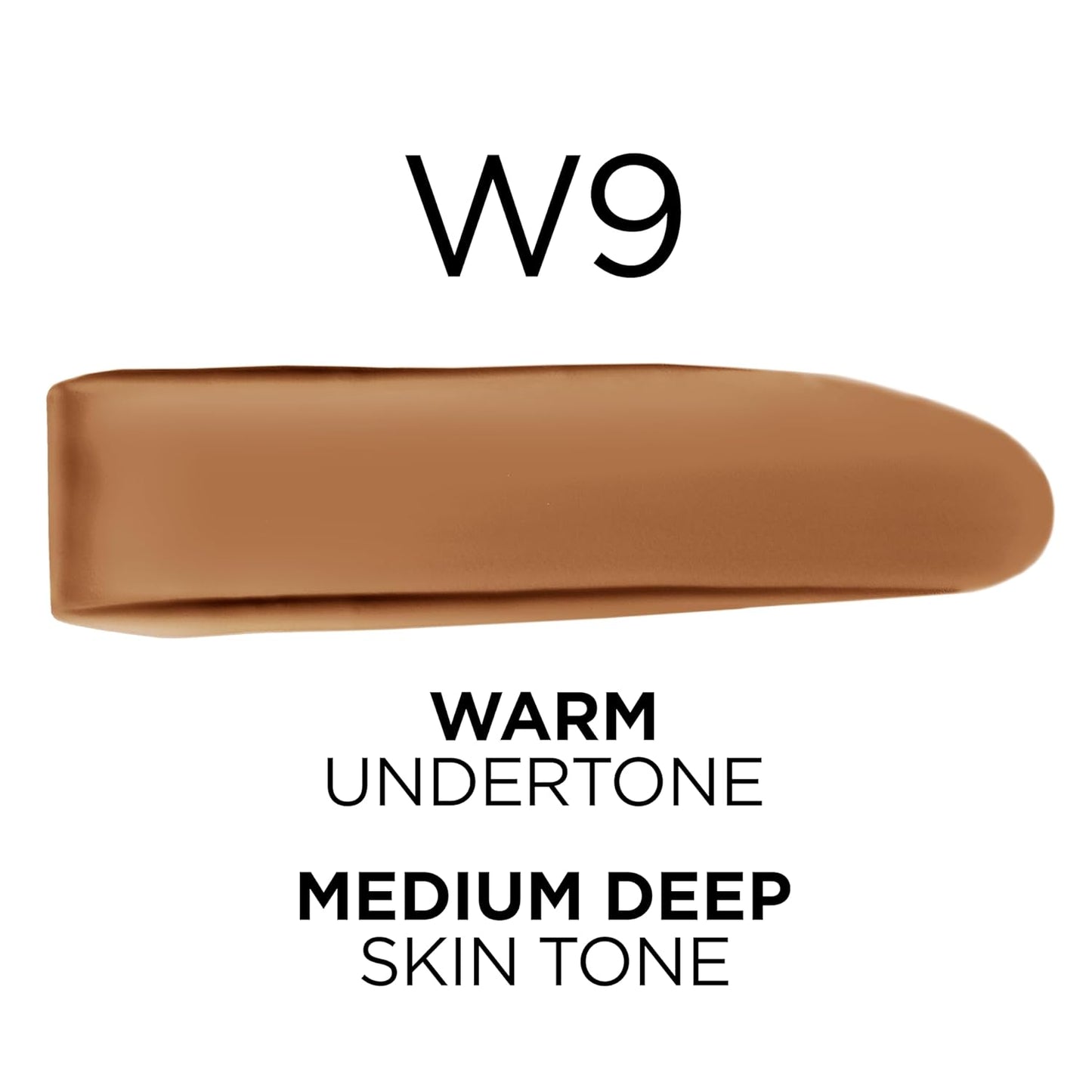 L'Oreal Paris True Match Super-Blendable Foundation, Medium Coverage Liquid Foundation Makeup, W9, Medium Deep, 1 Fl Oz