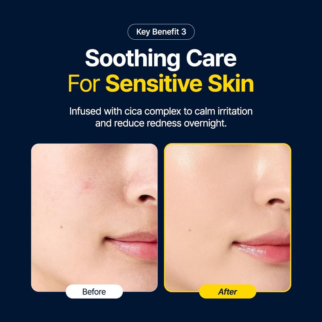 Luminous Ceramide Sleeping Pack – Overnight Recovery Cream with 3,000ppm Ceramide, Cica Complex to Calm Irritation & Redness, and Long-Lasting Hydration for Sensitive Skin, 80ml / 2.70 fl.oz