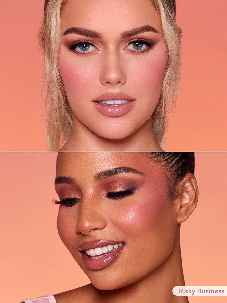 SHEGLAM Color Bloom Dayglow Liquid Blush Makeup for Cheeks Shimmer Finish - Risky Business