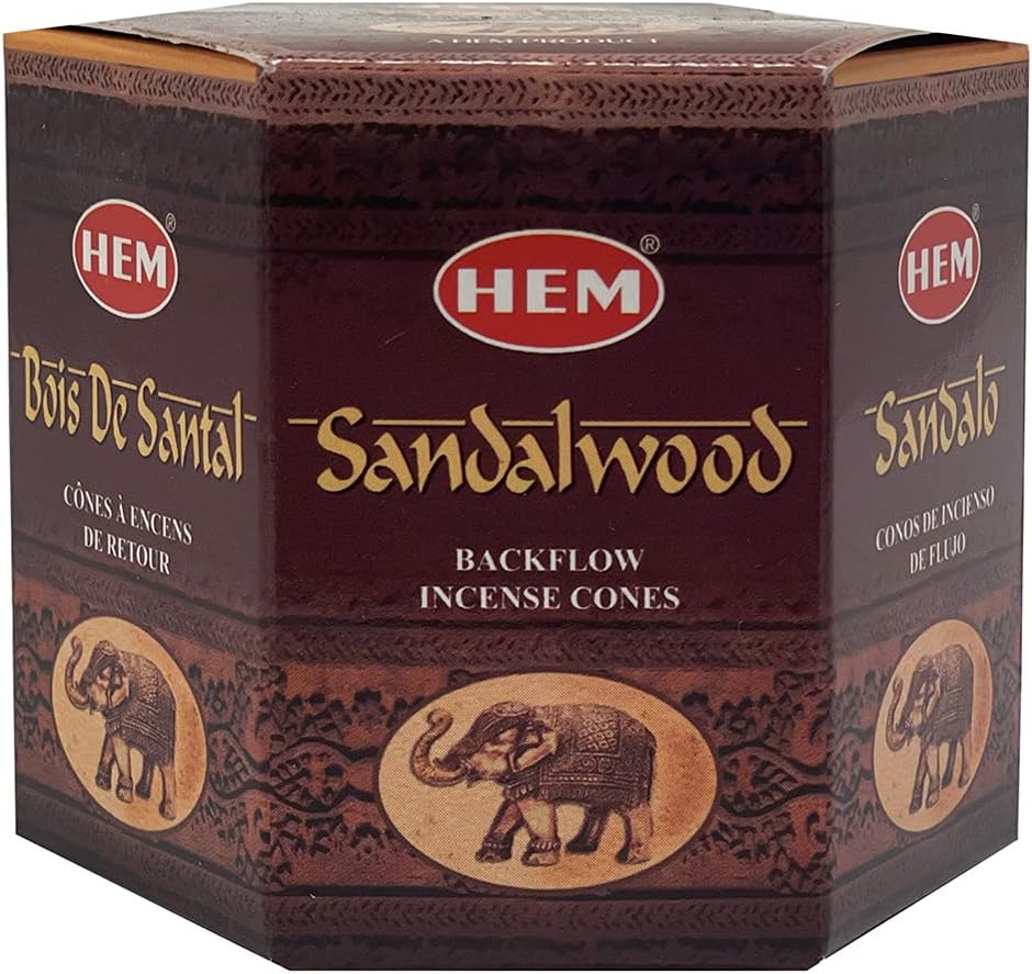 Sandalwood Backflow Incense Cones for Waterfall Inciensos Aromaticos|Incienso|Inciense|Insienso