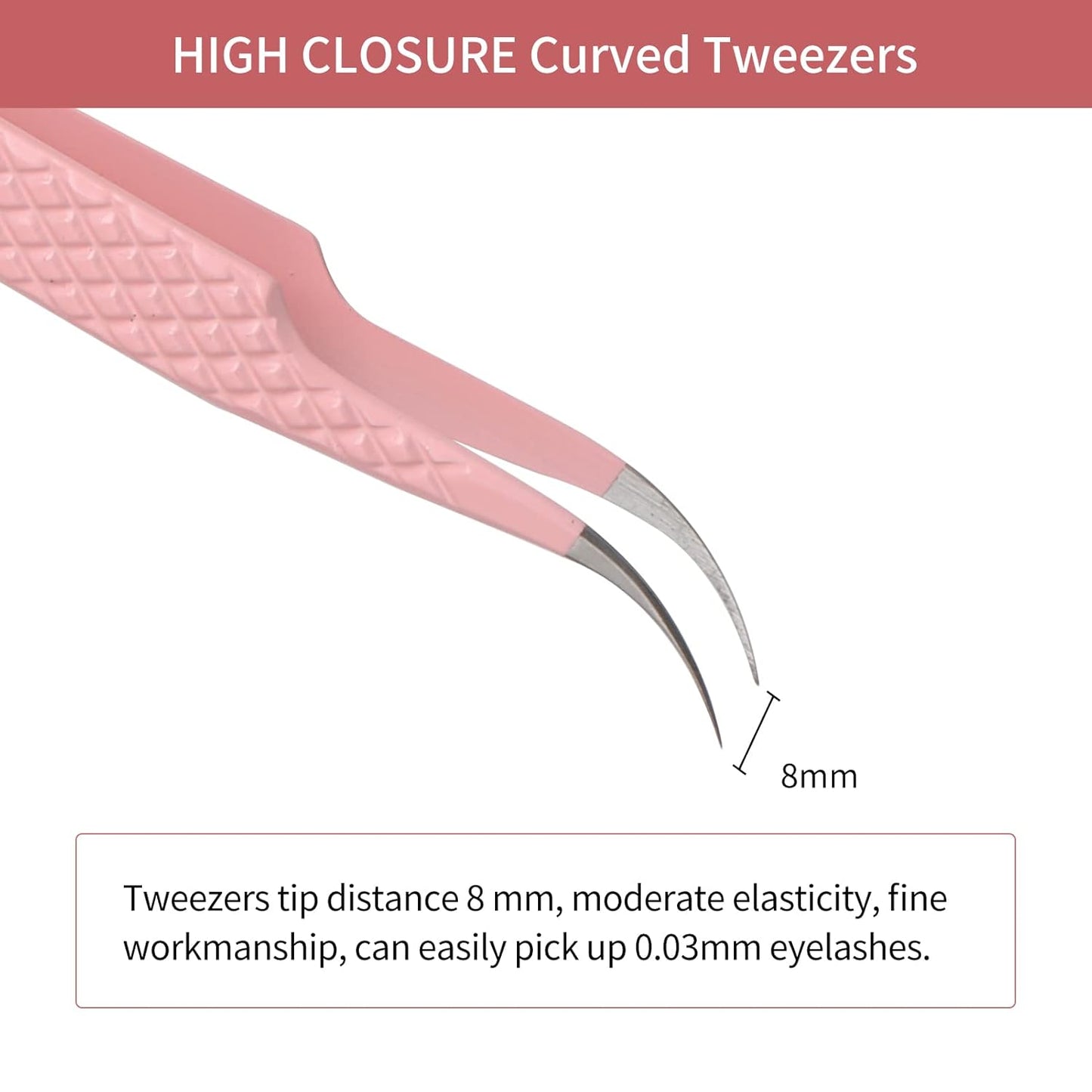 Eyelash Extension Tweezers FADLASH Volume Lash Tweezers Precision Curved Tip Lash Extension Tweezers Isolation & Volume Techniques Professional Application Tools