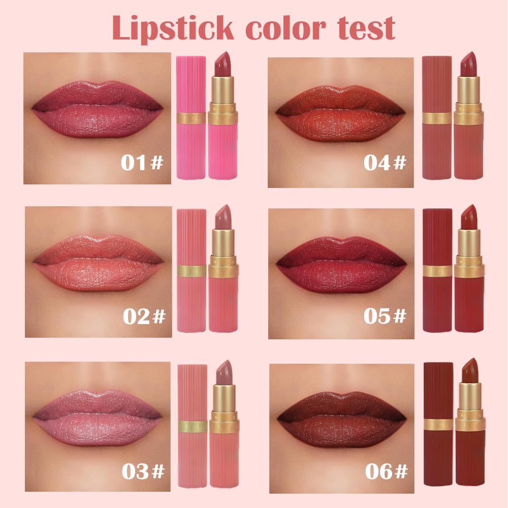 Red Metallic Lipstick for Women,Lightweight Shimmer Frosted Lipstick,Glitter Lip Gloss Stain Long Lasting Waterproof Smudge Proof 24 Hour Full Coverage Lip Makeup,Vegan
