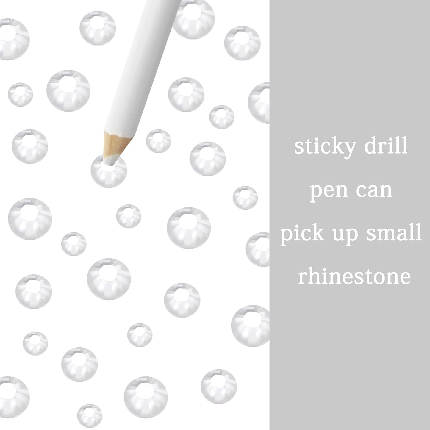 Multi Size 3mm 4mm 5mm Rhinestones Set for Nails Crafts Transparent Non Hotfix Rhinestones Nail Gems Rhinestone Jelly AB&Round Flat Back Resin Rhinestone for Makeup Clothes Shoes Eyes Bottles Crafts