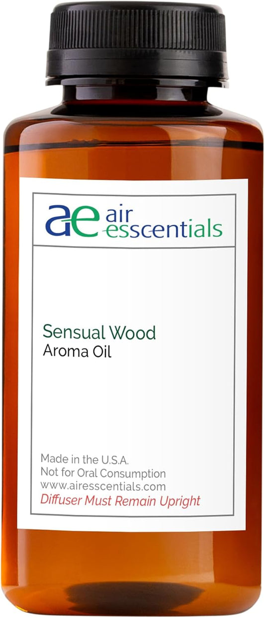 Sensual Wood Aroma Oil, Essential Oils Blend for Diffusers & Scent Machines, Luxurious Sandalwood & Jasmine, Aromatherapy, Cold Air Diffuser Compatible, 300 mL