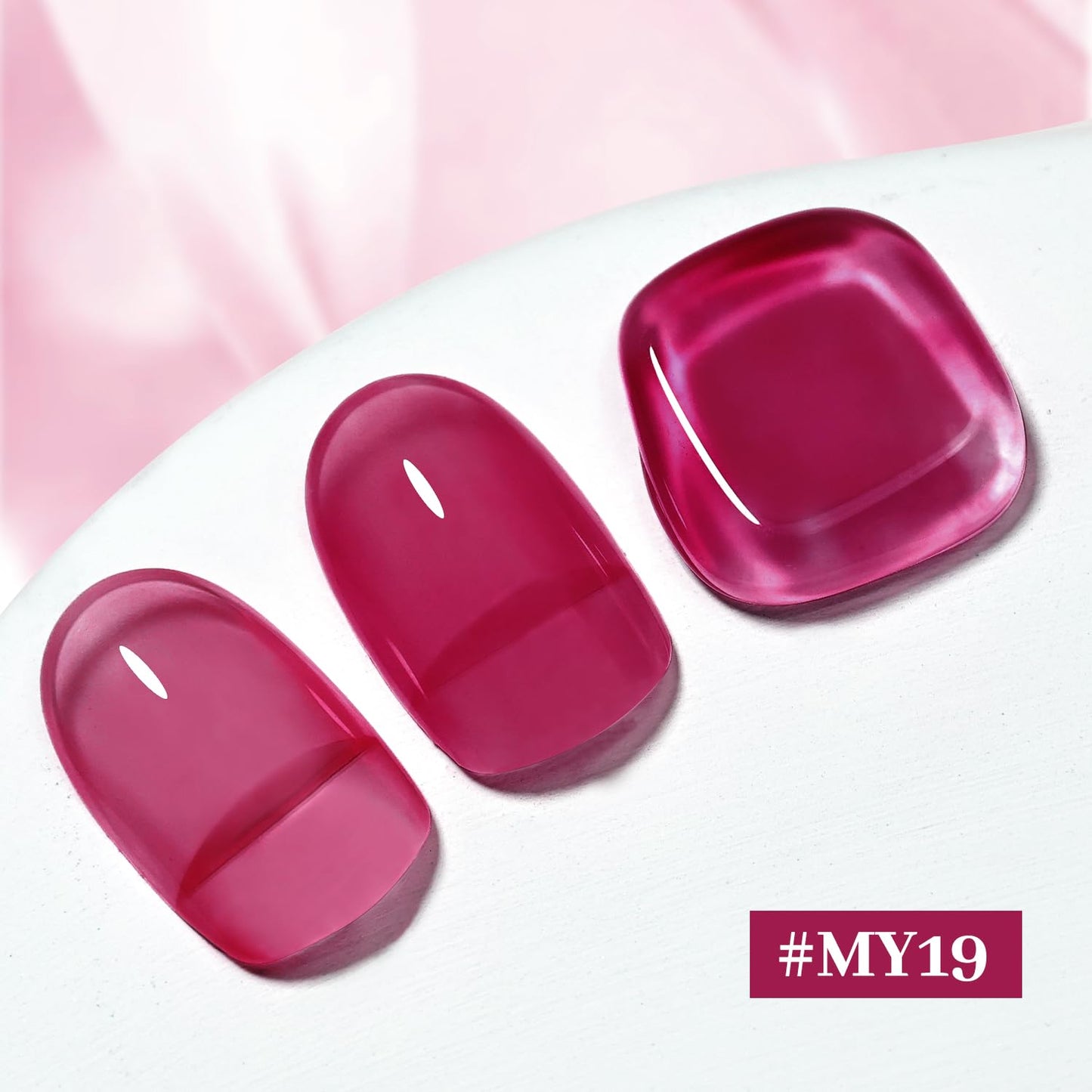 16.5ml Jelly Rose Red Nail Polish Large Volume Quick Dry Nail Polish, Long Lasting Shine, Fingernail Toenail Nail Art DIY Home Travel Nail Art Gift