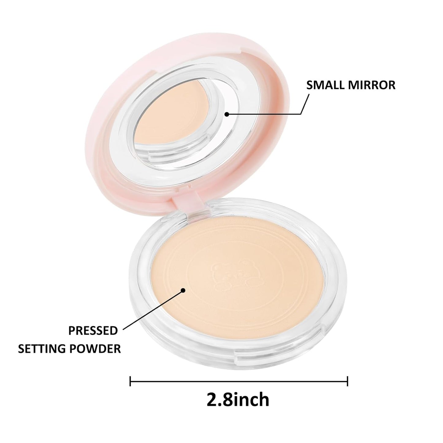 Boobeen Oil Control Matte Setting Powder Translucent Face Setting Foundation Powder, Poreless Finishing Powder, Lightweight&Long Lasting, Compact Pressed Makeup Powder for Soft Focus Effect