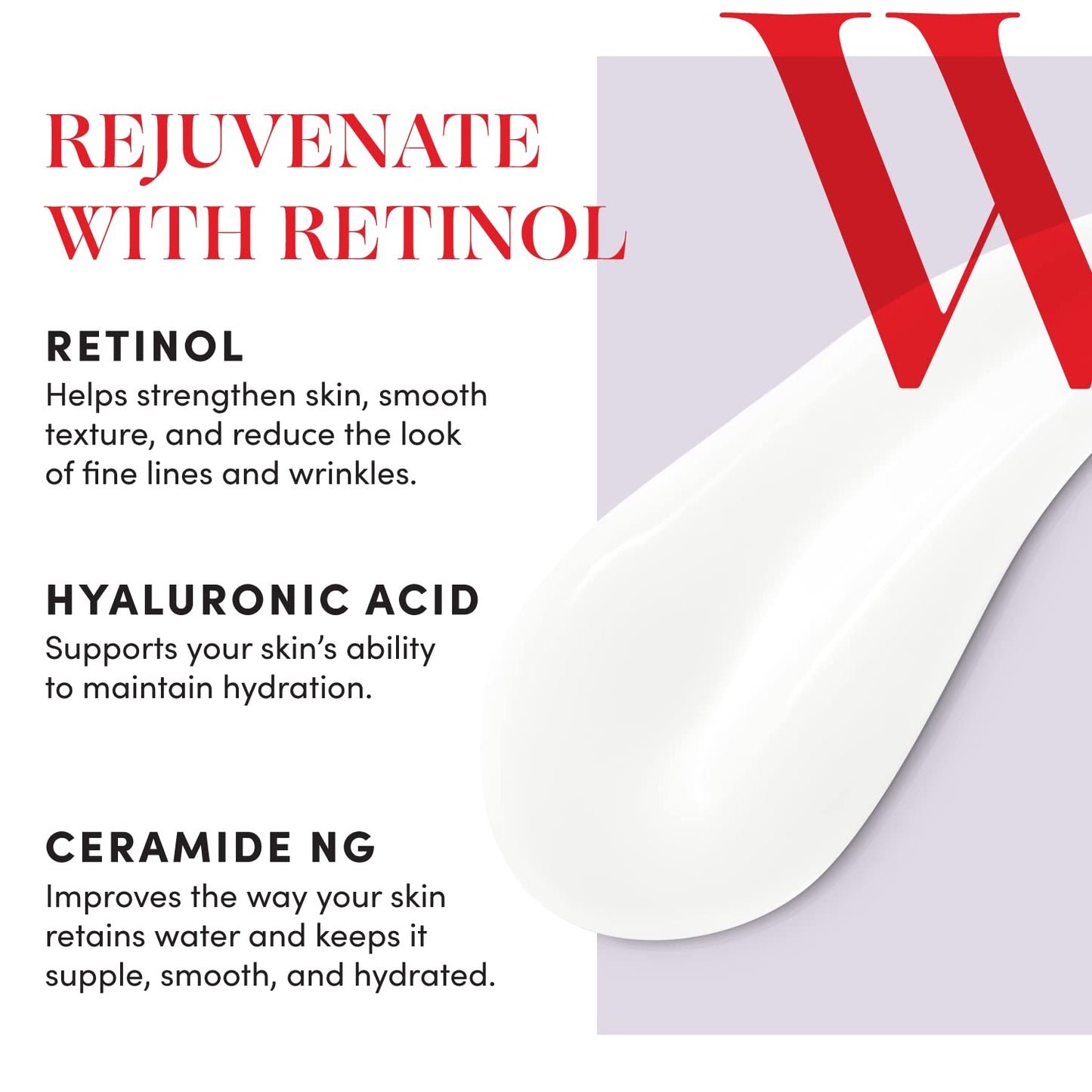 Womaness Plump It Up Retinol Serum – Roll-On Hydrating Face Serum for Women w/ Hyaluronic Acid & Collagen Boosting Retinol – Anti Aging for Fine Lines, Wrinkles & Smoothing Ceramide NG Skincare (30ml)