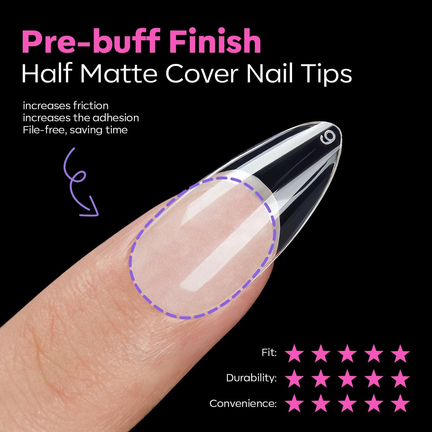 modelones Pointed Almond Nail Tips, Medium Pre-shaped Soft Gel Tips Fake Nails False Acrylic Clear Full Cover Press on Extension Gel Kit Manicure DIY at Home 216PCS 12Sizes