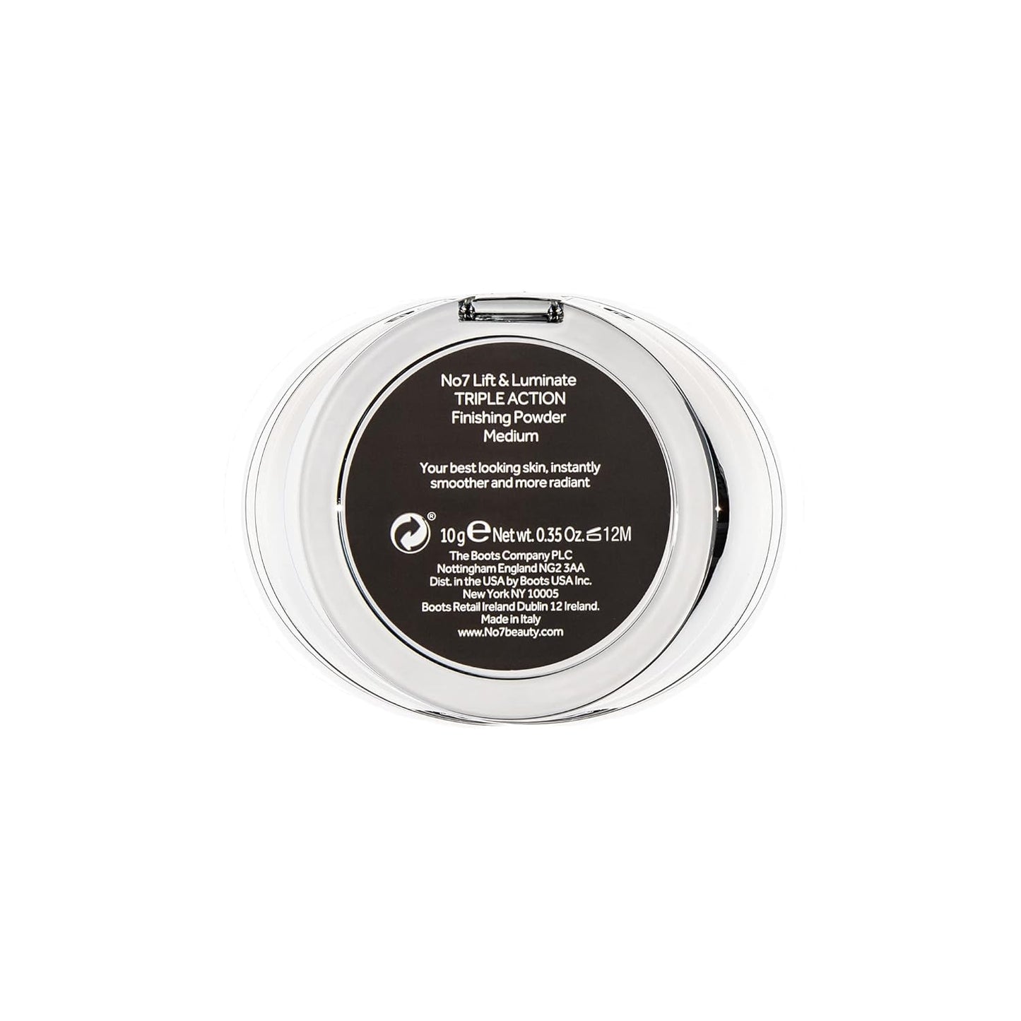 No7 Lift & Luminate Triple Action Powder - Medium - Pressed Makeup Setting Powder for Face - Compact Setting Powder Reduces the Appearance of Fine Lines & Enhances Glow (10g)