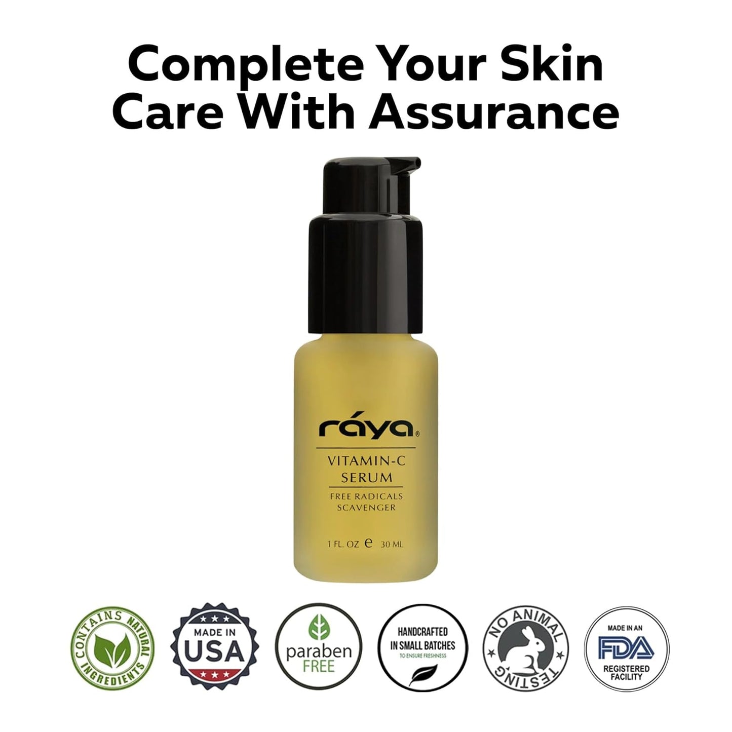RAYA Advanced Anti-Aging Face Serum | Radiance-Boosting, Lightening Serum for All Skin Types | Vitamin C Skincare for Discoloration Correction & Complexion Improvement