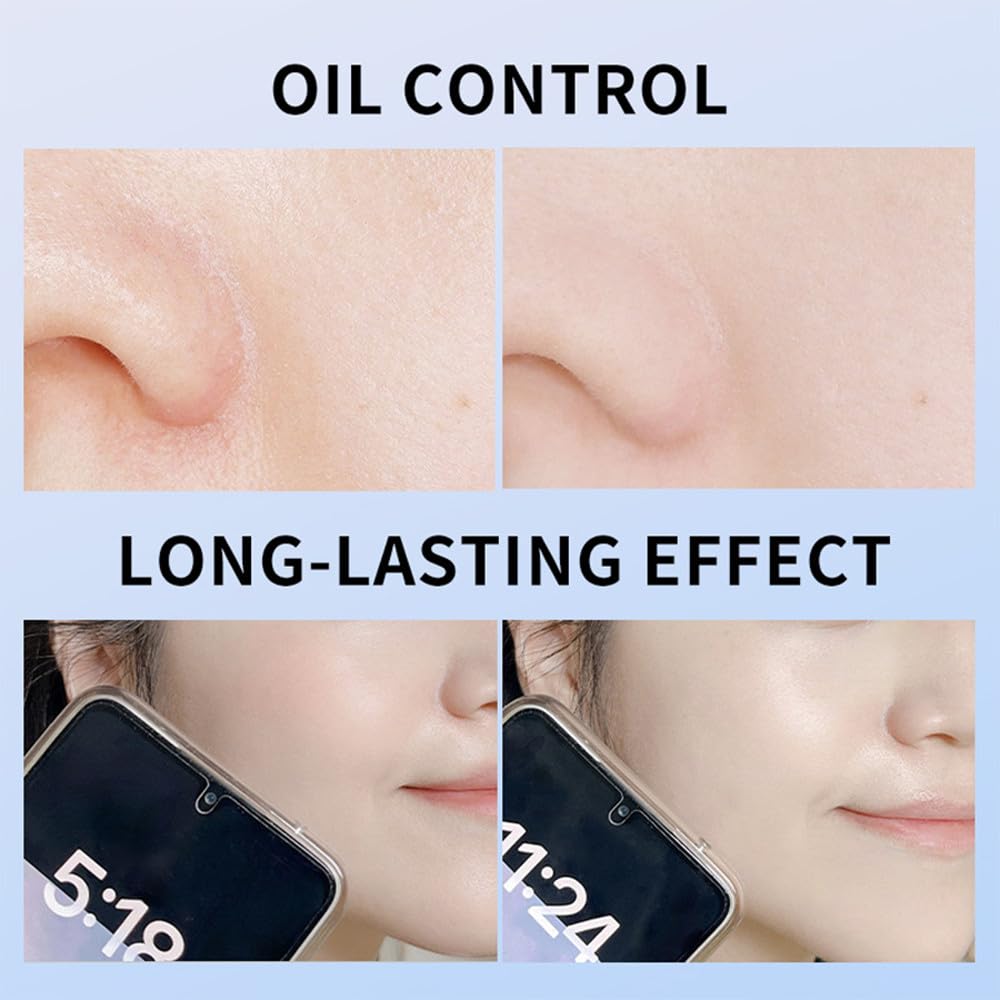 LAMUSELAND Pressed Powder Compact, Oil Control Brighten Skin 3 Color Face Powder, Whitening Highlighting Face Makeup Tools for Women Girls (JG06)