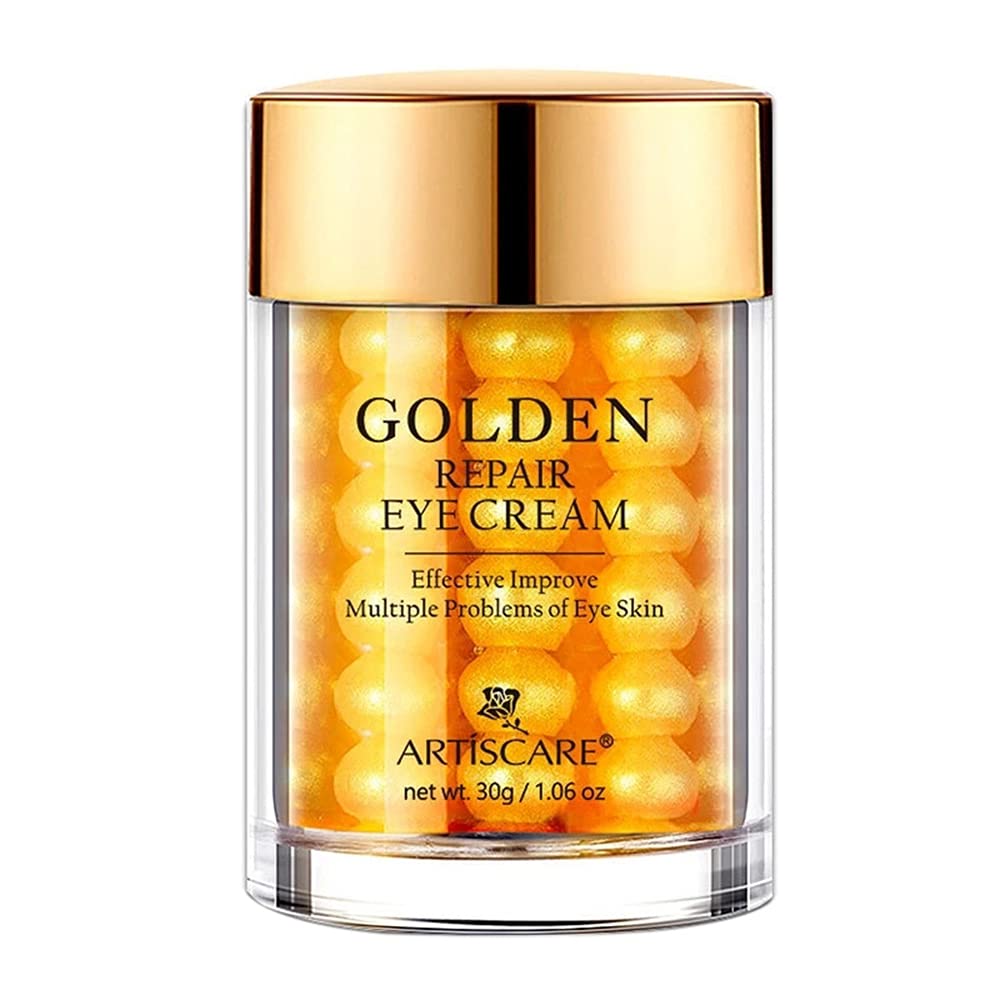 Golden Eye Cream Moisturizing Eye Serum Remove Dark Circles Fine Lines Eye Care Against Puffiness Eye Bags