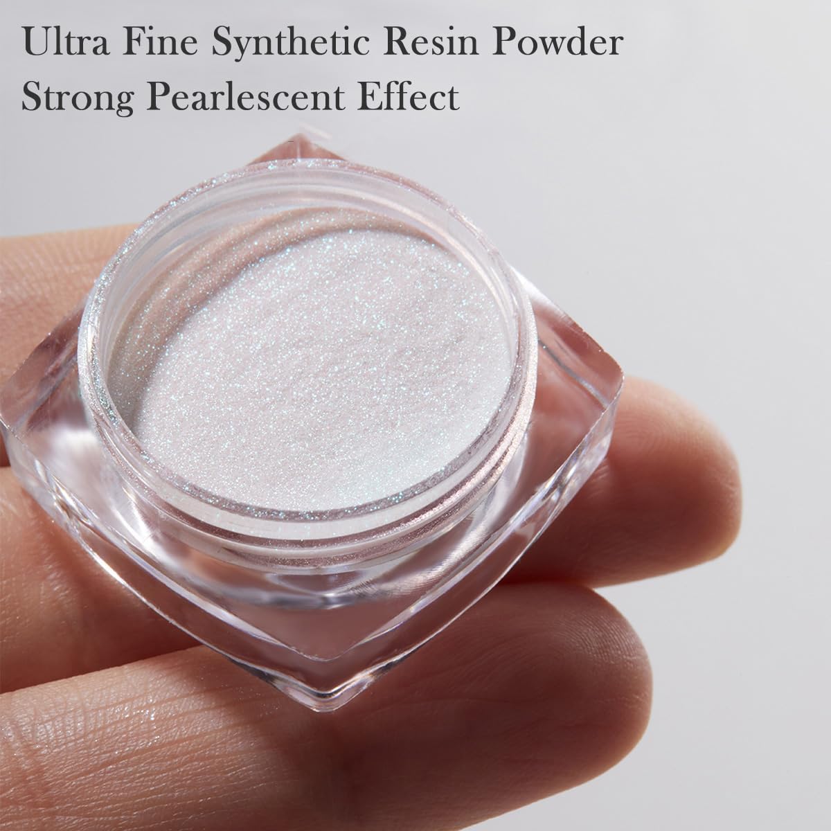 Pretty Diva White Pearl Chrome Nail Powder, Pearl Chrome Powder for Nail, Magic White Chrome Nail Powder