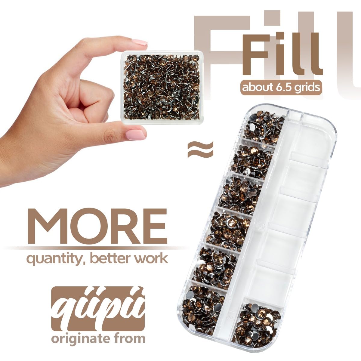 Brown Crystal Resin Rhinestones for Crafting Brown Coffee Flatback Stones 3mm 4mm 5mm Non-Hotfix Diamonds Crystals Gems for Nails Face Eyes Makeup Body Tumblers Bottles Mugs DIY Crafts Decor