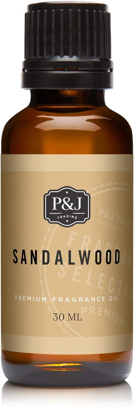P&J Trading Fragrance Oil | Sandalwood Oil 30ml - Candle Scents for Candle Making, Freshie Scents, Soap Making Supplies, Diffuser Oil Scents