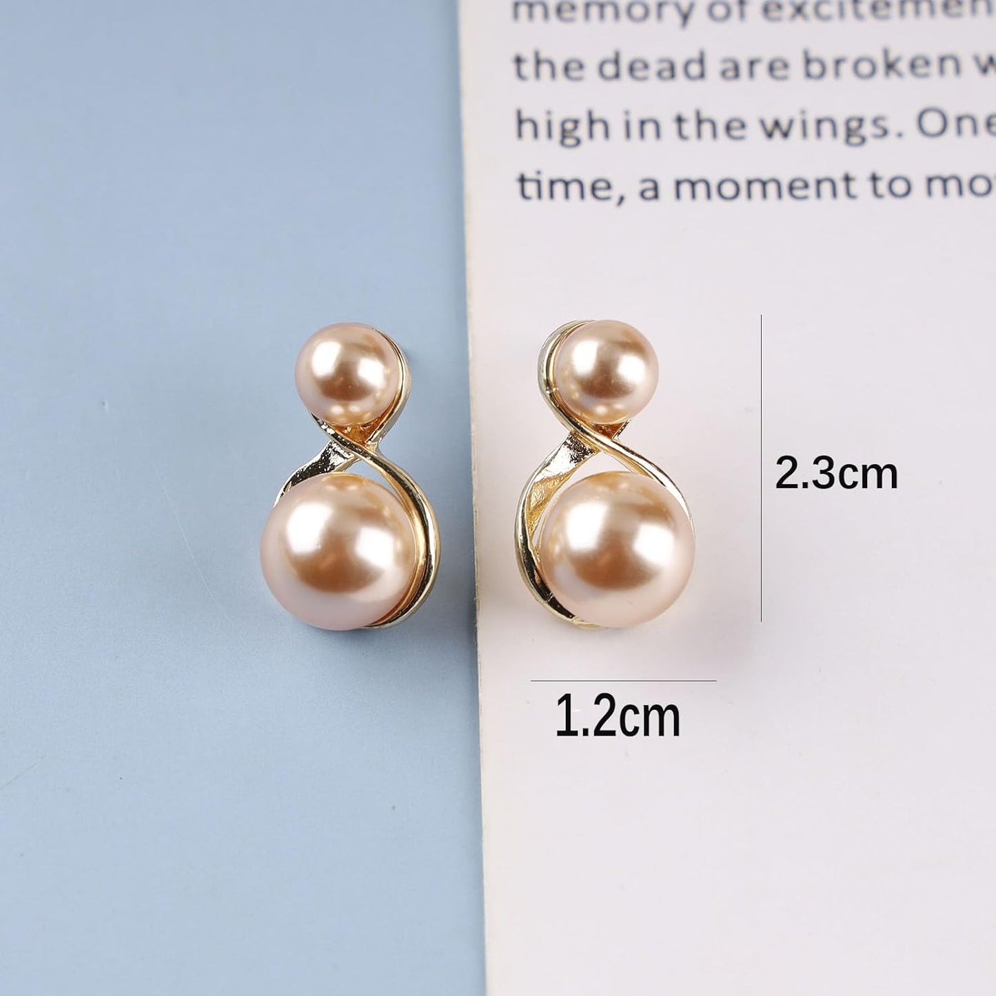 Vintage Pearl Dangle Earrings Gold Double Pearl Stud Earrings Boho Big Pearl Drop Earrings Wedding Pearl Earrings Jewelry for Women