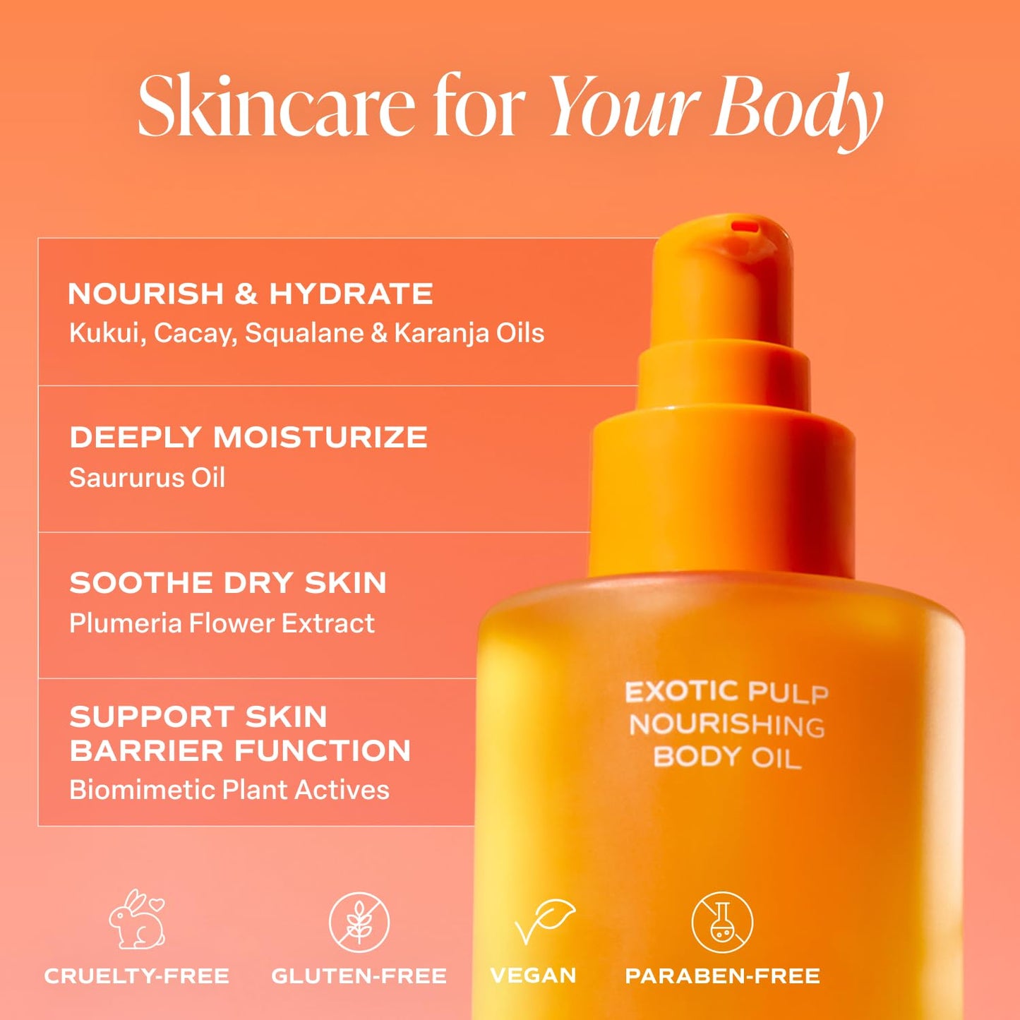 Saltair Body Oil. Luxurious Exotic Pulp After Shower and Bath Oil Moisturizer for Women. Botanical, Non-Greasy, and Well-Absorbing Lotion for Hydrating Dry Skin. 4oz Pump Bottle