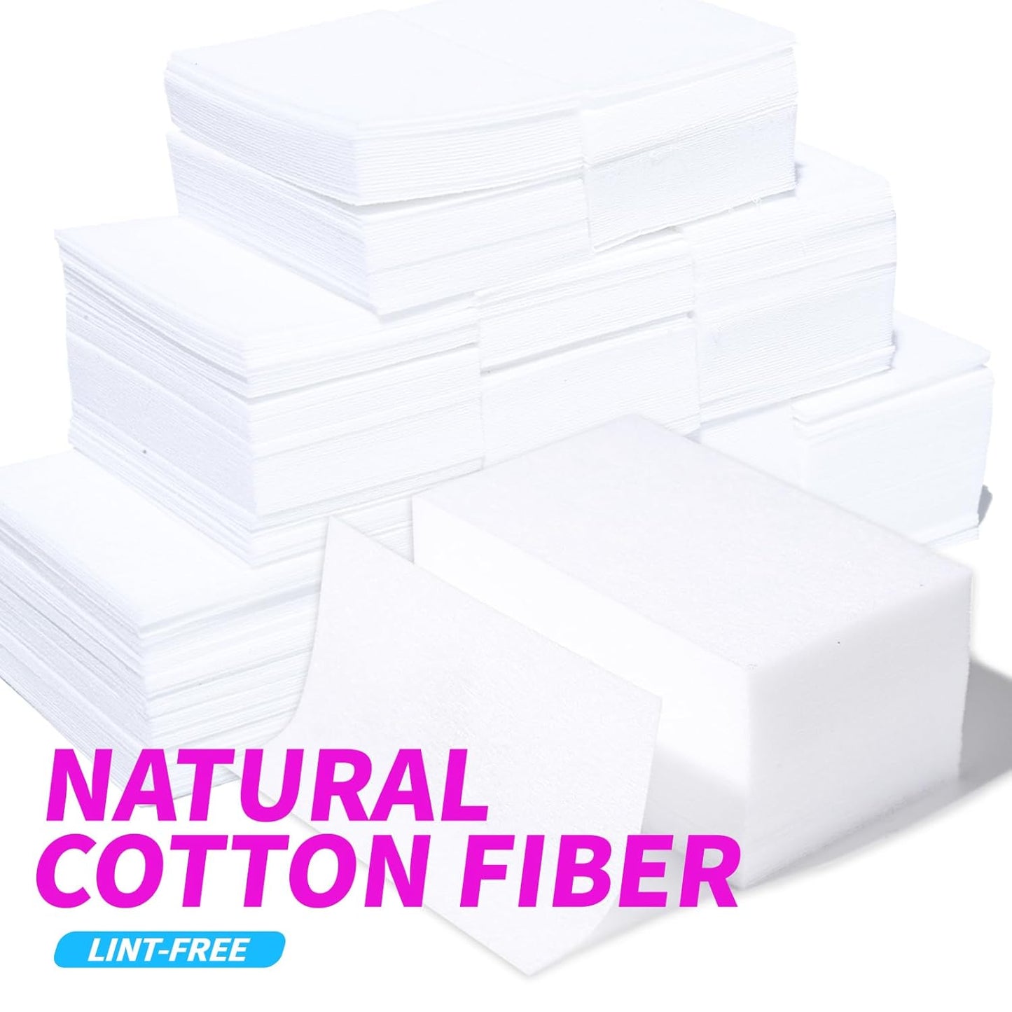 FANDAME Gel Nail Polish Remover Tools Kit, 10 PCS Nail Polish Remover Clips Rose Red, 100ml Nail Polish Remover Bottle, 500PCS Cotton Pad, Nail Brush, Cuticle Pusher, Nail File, Buffer Block Tools kit