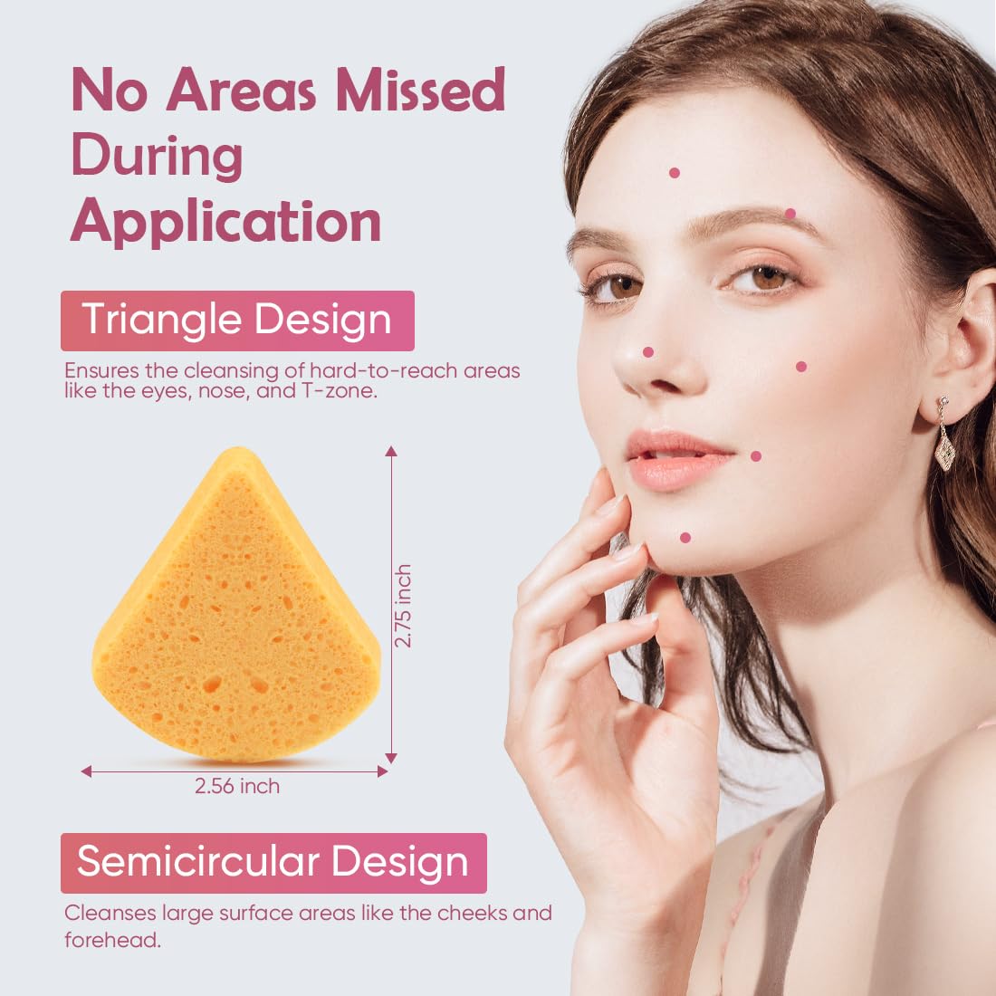 AIDEA Compressed Facial Sponges 48-Count, Disposable Face Sponges, Reusable Makeup Remover Pads, Natural Cellulose Cosmetic Sponges for Facial Cleansing, Exfoliating, Travel Essentials for Women