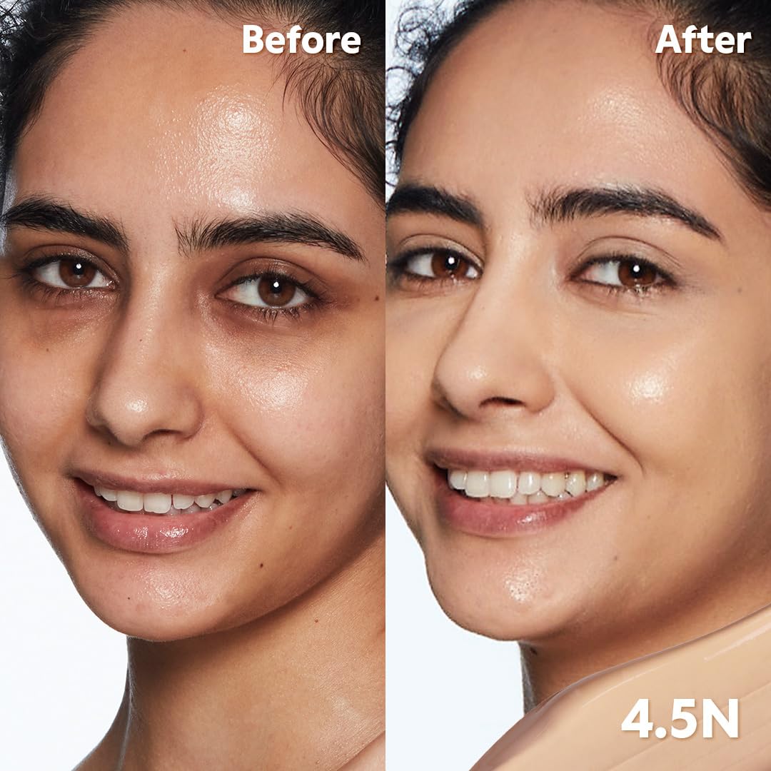 TIRTIR Glide&Hide Blurring Concealer - Creamy texture, Conceals dark circles and wrinkles, Dual formula (liquid tip & balm stick), Long-lasting wear, Korean Makeup, #8W, 0.28 Oz