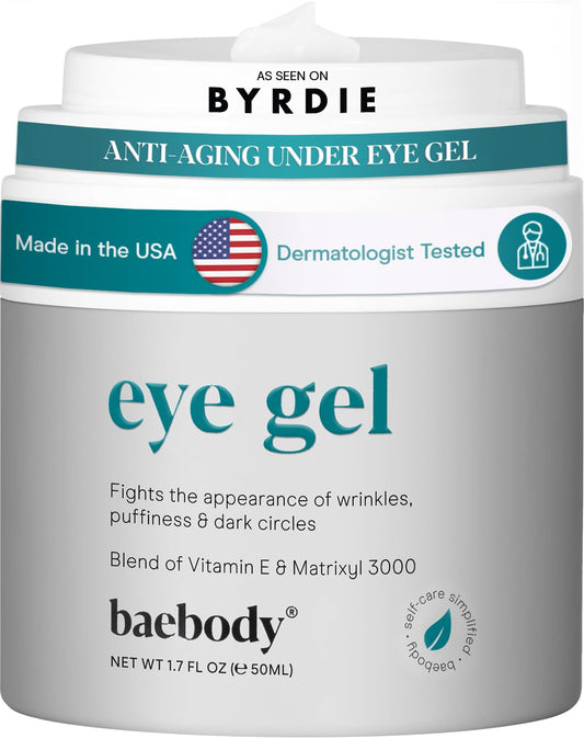 Baebody Eye Gel - Advanced Cooling Under Eye Cream For Dark Circles and Puffiness - Anti Aging and Hydrating - Beauty Gifts for Women (50 ml/1.7 fl oz)