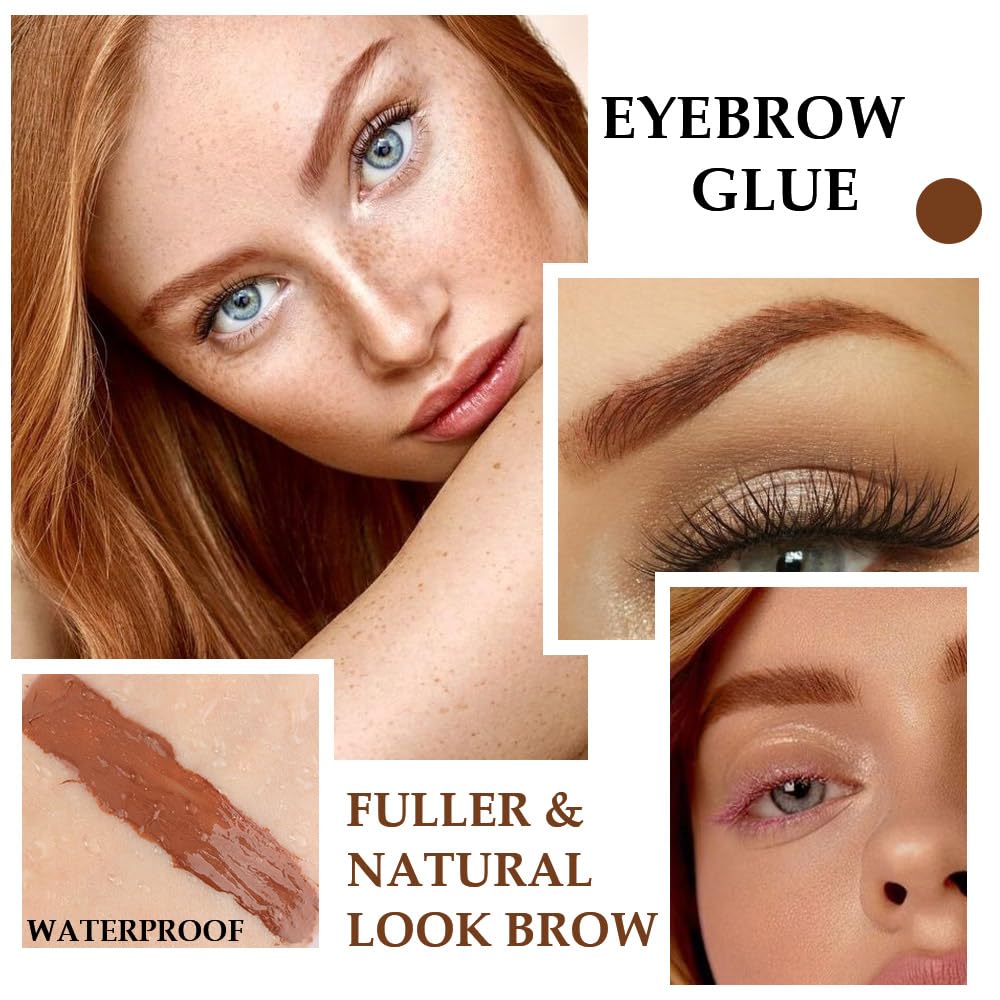 Kaely Thickening Brow Mascara,Tinted Eyebrow Gel Waterproof,Eyebrow Color Makeup,Brow Fast Sculpt,Vegan,Cruelty Free,maquillaje gel para cejas a prueba de agua,04 Rich Auburn