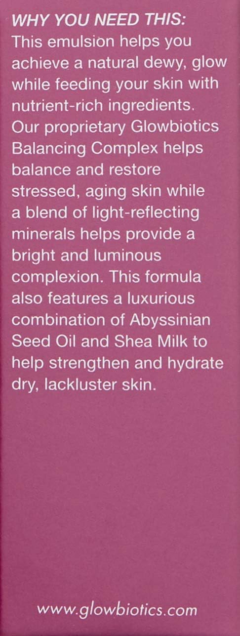 Glowbiotics Probiotic HydraGlow Illuminating Serum Pink: Hydrating Dew Drops for Radiant Skin, Illuminating Glow Enhancer with Hyaluronic Acid and Probiotics, 1 Fl Oz