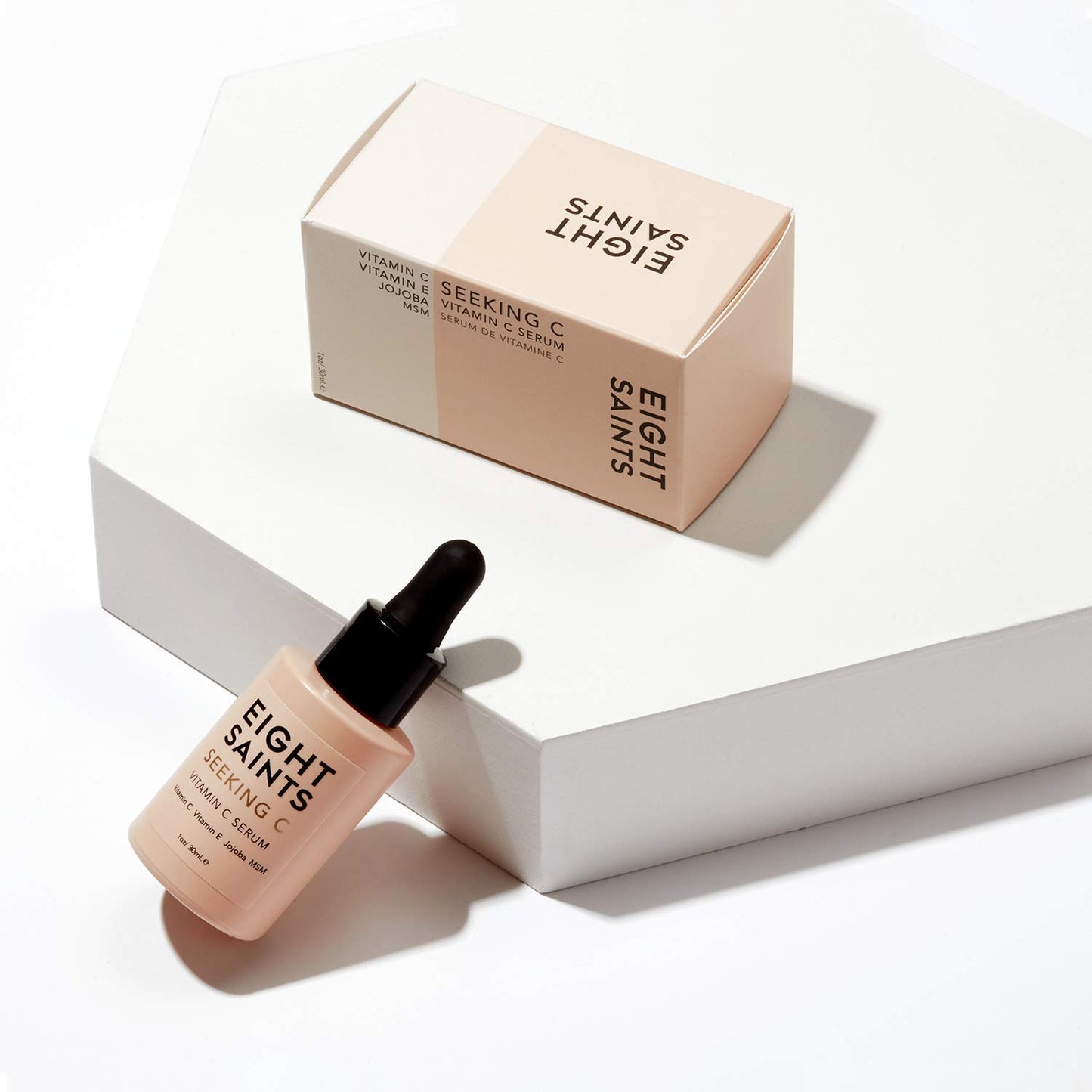 Eight Saints Vitamin C Serum For Face, Anti Aging Facial Serum, Hyaluronic Acid, Vitamin E, Organic Aloe Vera and Jojoba Oil, Hydrating & Brightening Serum for Dark Spots, Fine Lines and Wrinkles, 1oz