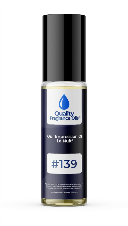 Quality Fragrance Oils' La Nuit for Men Impression #139 | Long-Lasting Perfume Oil, Alcohol-Free, Strong Scent, 10ml Roll-On | Affordable Alternative to Designer Fragrances