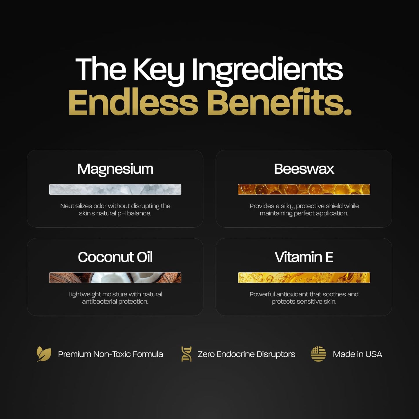 BASED Performance Deodorant For Men, All Day Odor Protection, Aluminum Free with Magnesium, Beeswax & Shea Butter, 100% Paraben, Sulfate, Phthalate Free, Naturally-Derived Santal Sandalwood Scent