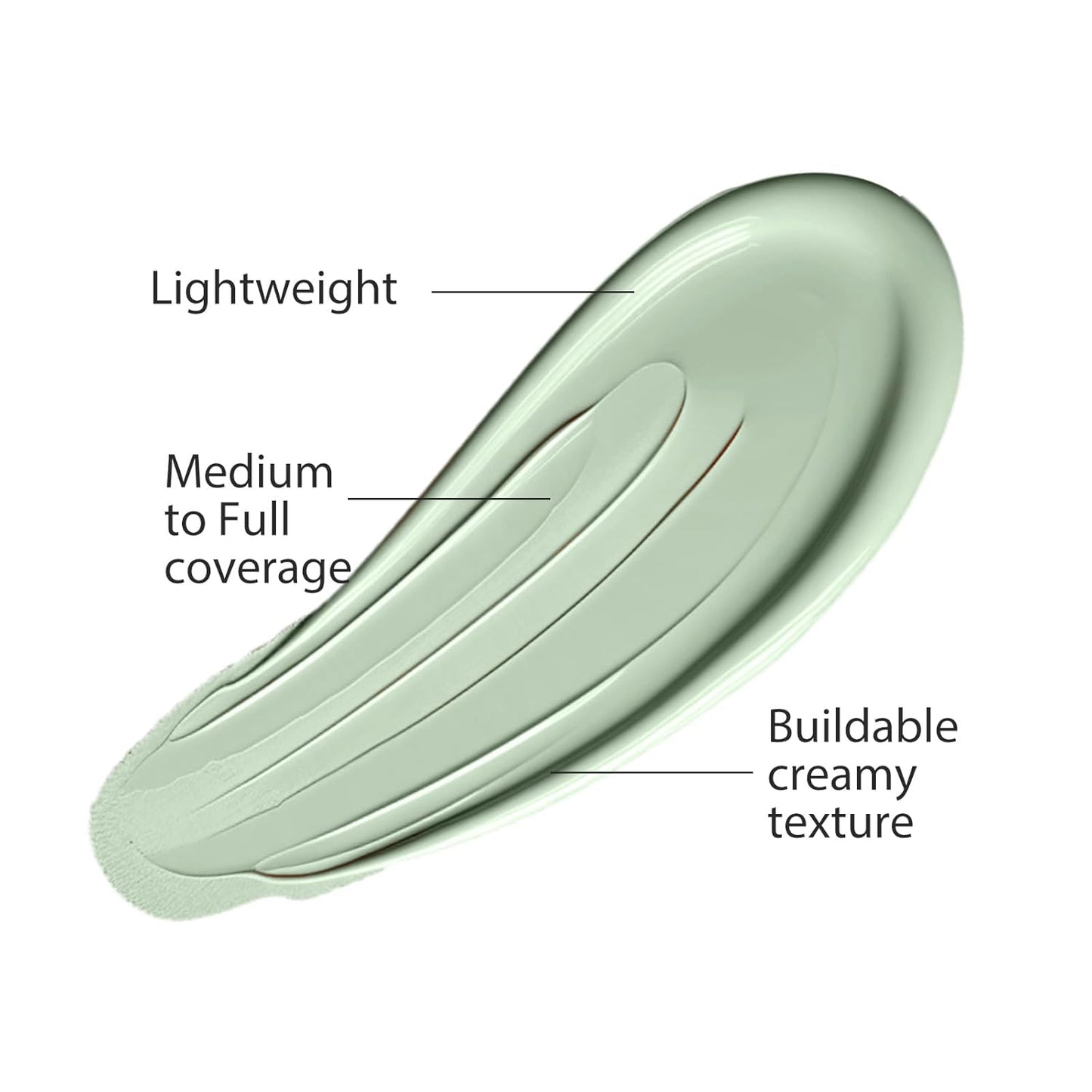 UCANBE Liquid Concealer Stick, Conceals, Covers, Highlights, Medium to Full Coverage Hydrating Color Corrector Face Makeup for Under Eye Dark Circles, Redness, Dullness, Fine Lines - Green