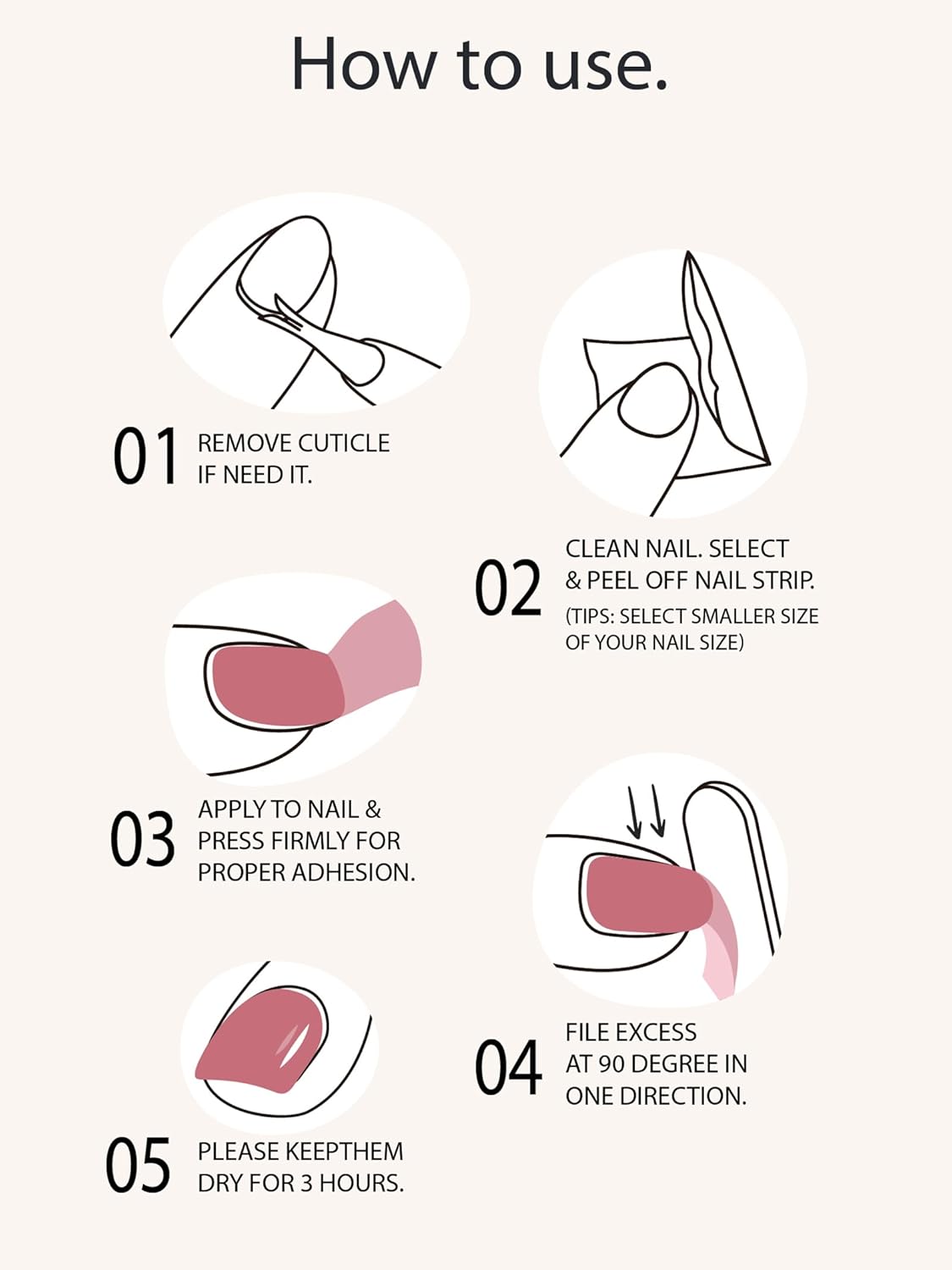 Pre Cured Gel Nail Strips - 44PCS Salon Quality Gel Nail Stickers - Long Lasting Polish Wraps for Women no UV Light Needed Easy Apply& Remove (Gothic Purple）