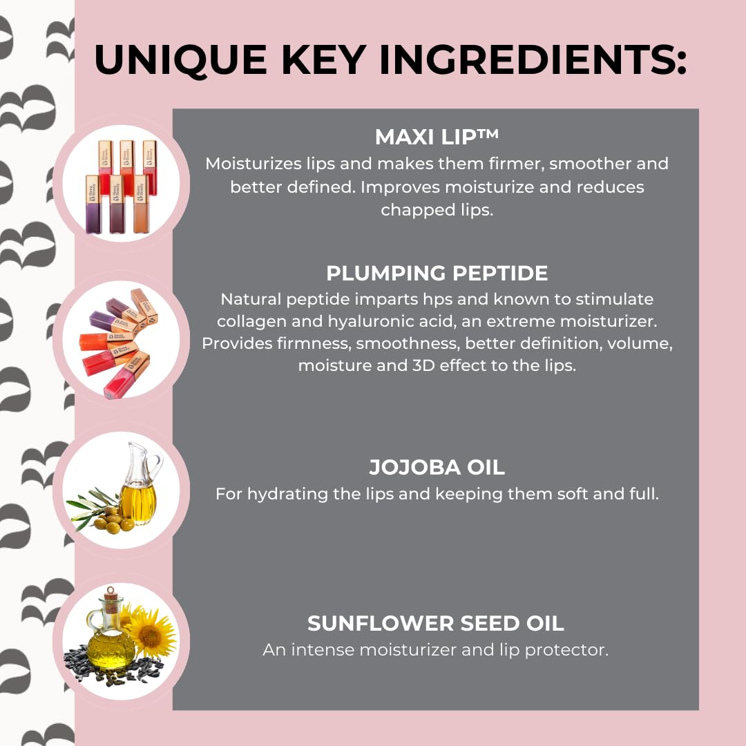 Rinna Beauty Larger Than Life Lip Plumping Oil - Illusion - Moisturizes & Hydrates Lips - Natural Plumping Over Time - Vegan, Cruelty-Free, & Paraben-Free 0.3 Fl Oz