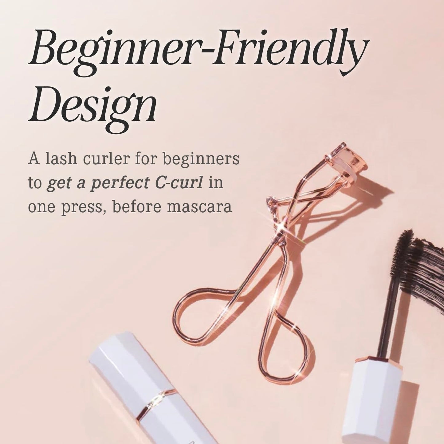 DEAR DAHLIA Dream Eyelash Curler - Premium Volume-Up Curl, Wide Opening, Pinch-Free Design. Painless with Comfort Grip & 2 Silicone Refill Pads Included. Made in Korea
