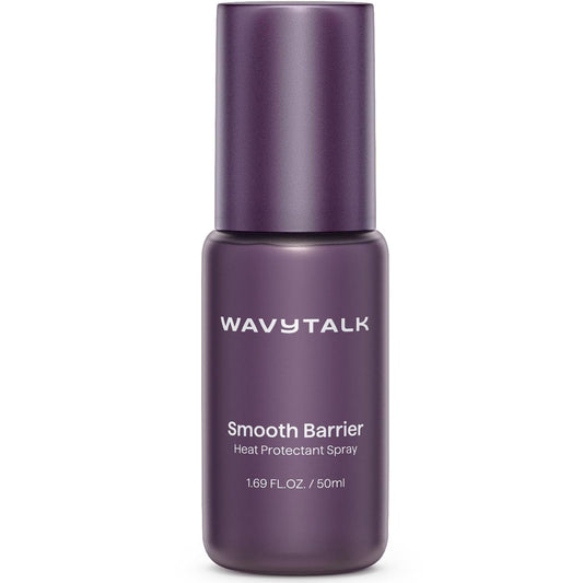 wavytalk Smooth Barrier Heat Protectant Spray for Hair, Thermal Protection Spray for All Hair Tools to Smooth&Hydrate, Up to 450℉ Protection, Damage Repair&Frizz Control, 1.69 Fl Oz