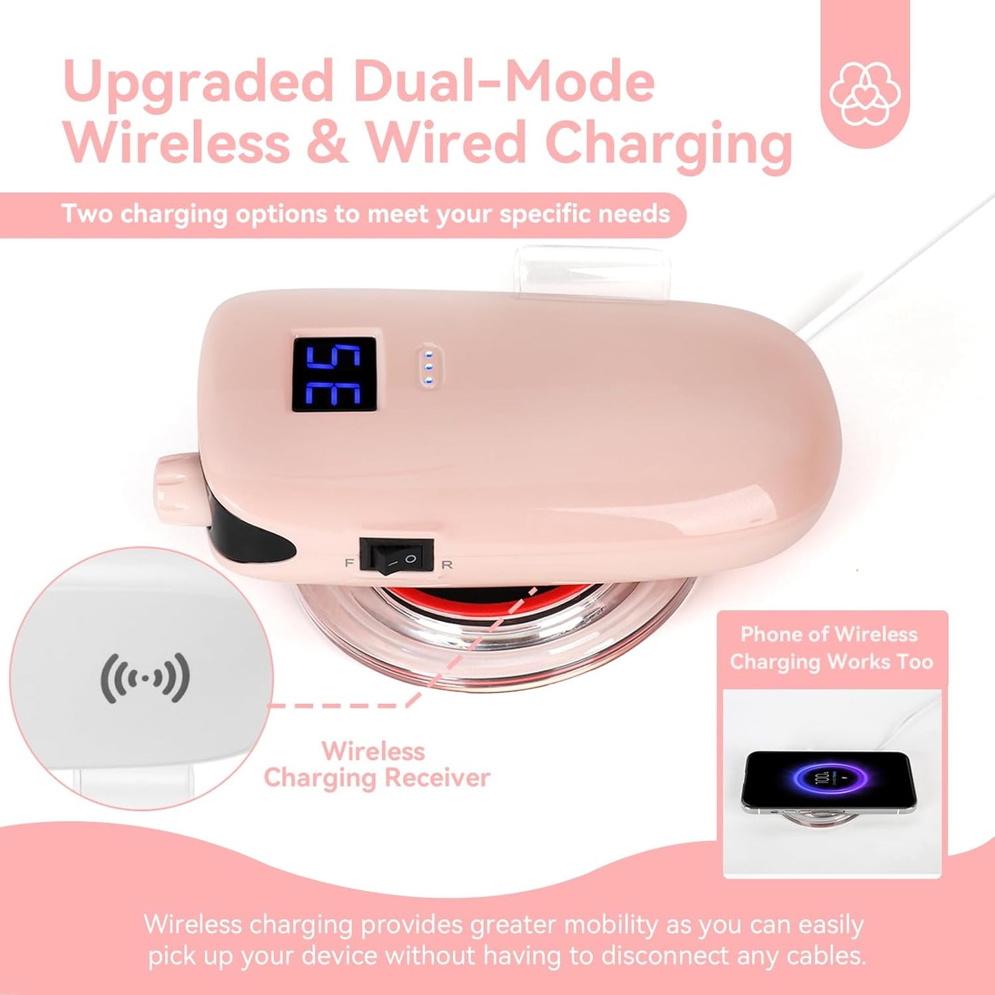 SAVILAND Professional Nail Drill – 35000 RPM Electric Nail Drills for Acrylic Nails with Ceramic Corn Head Nail Drill Bits Professional for Nails Manicure Tools and Pedicure Kit