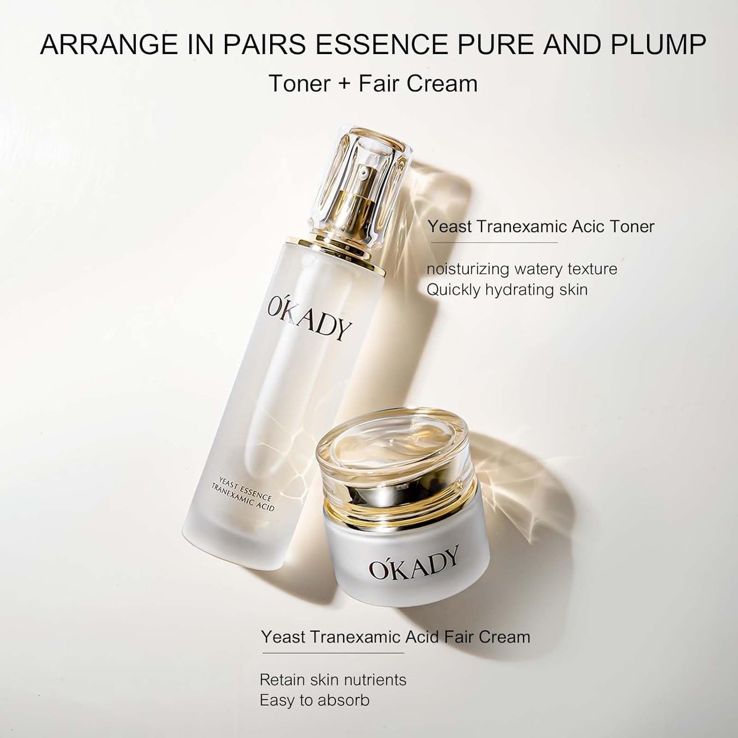 O’KADY Face Skincare Sets Anti Aging Beauty Products Skin Care 6-piece For Women Skincare Kits With Cleanser,Toner,Serum,Eye Cream,Lotion,Facial Cream,Primer Cream Travel Kit For Wife Mom