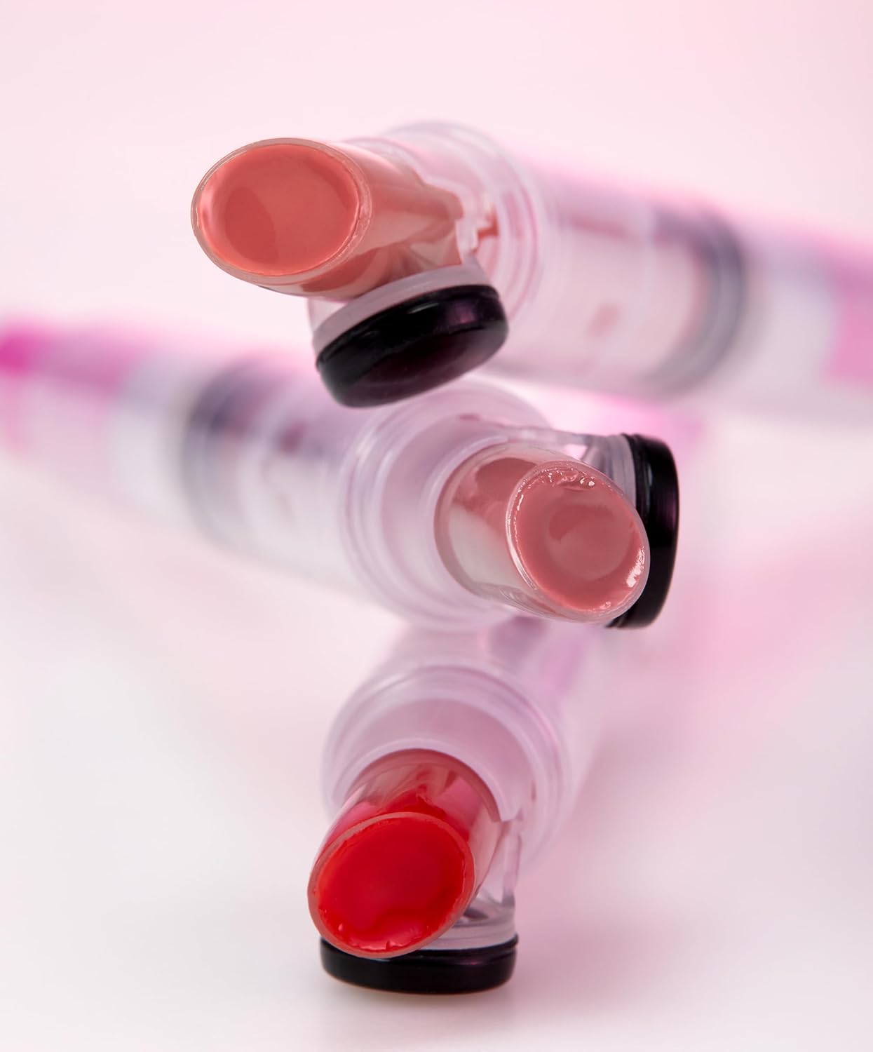 One-Touch Retractable Tinted Lip Balm, Moisturizing Lip Gloss with Menthol (Real Redberry) Korean Lip Care