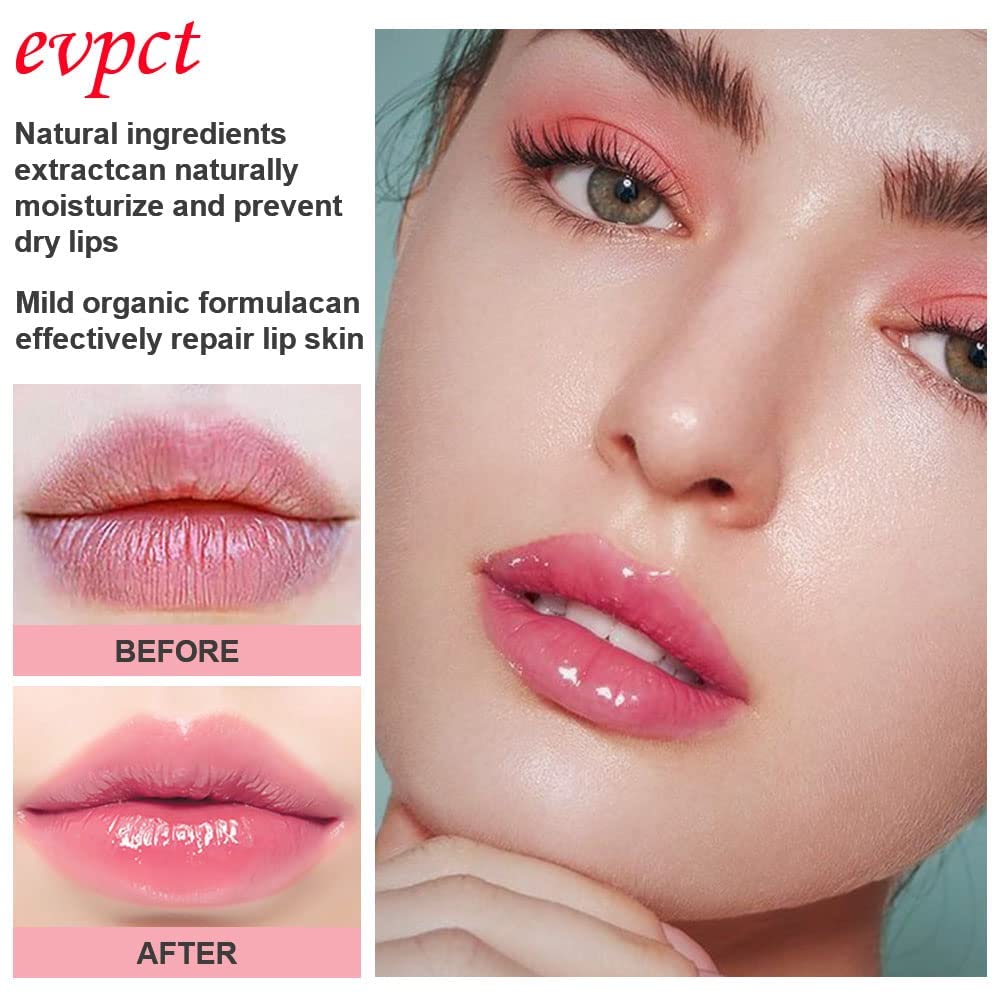 evpct 3Pcs Magic Color Changing Lipstick 24 Hours Original for Women Lasting Waterproof, Aloe Vera Strawberry Black Red Cherry PH Mood Permanent Hardpointing color changing Lipstick Tinted Lip balms
