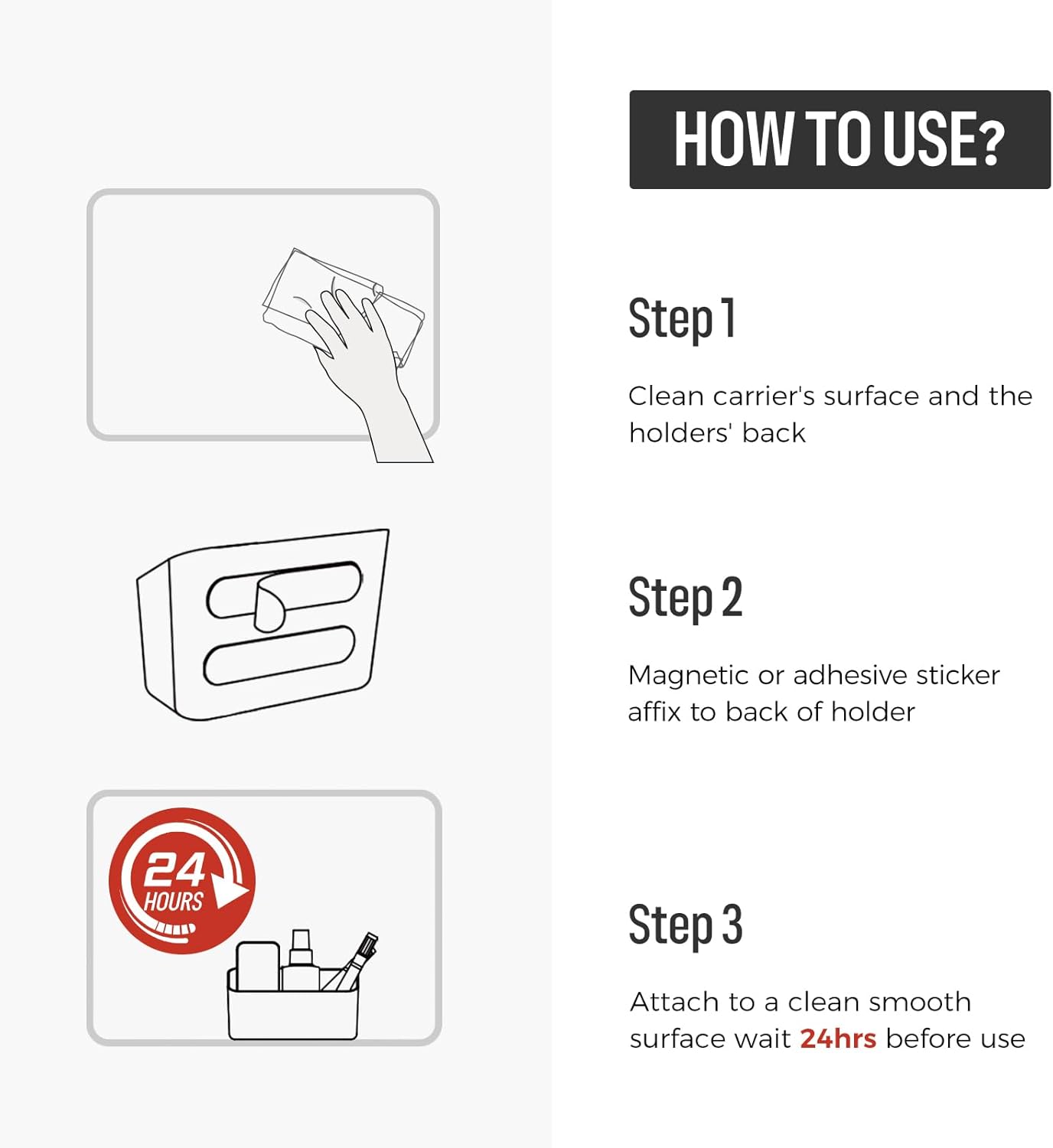 loukin Magnetic Marker & Remote Control Organizer, Dry Erase Marker Holder, Magnetic Storage for Whiteboard or Refrigerators (Sky Blue)